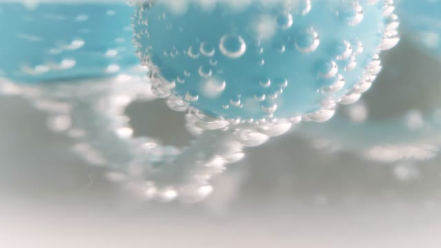 Blue Water Bubbles