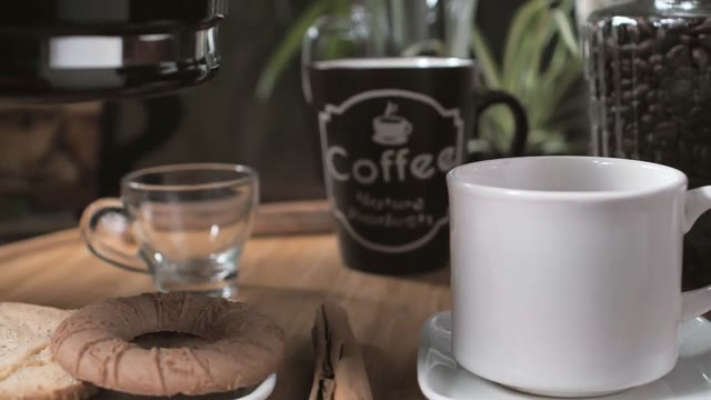 Coffee Cup and Pastries