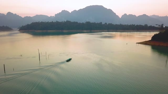 Boat on Serene Lake